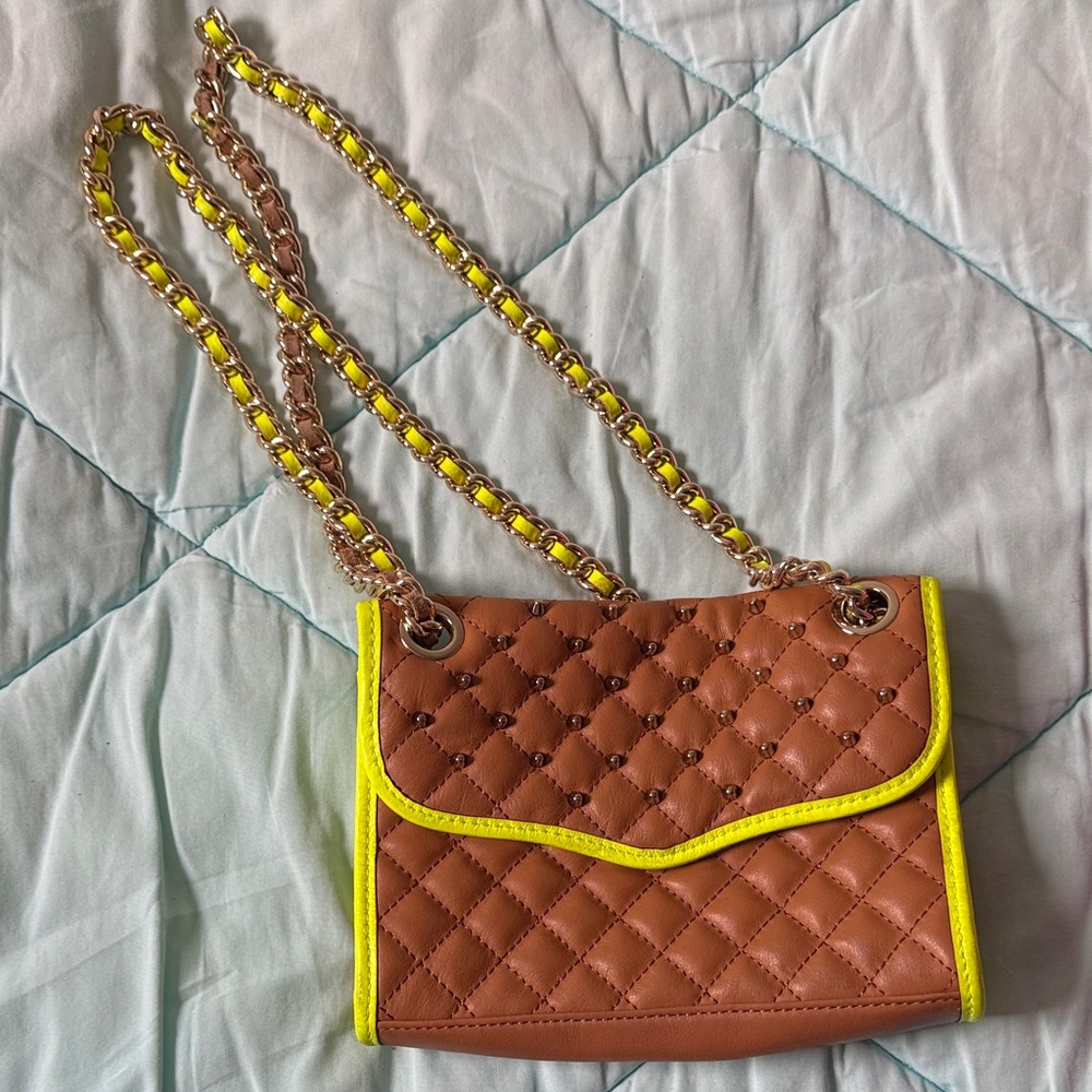 Rebecca minkoff camel/neon